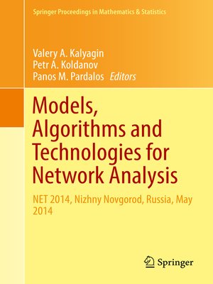 cover image of Models, Algorithms and Technologies for Network Analysis